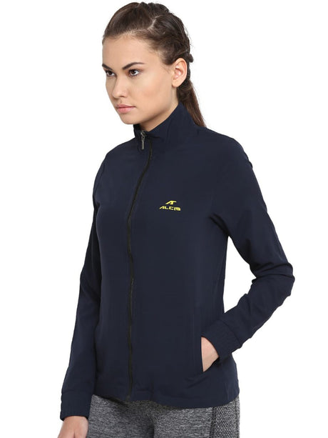 Alcis Womens Solid Blue Sweat Shirt 338WSS316 | Alcis