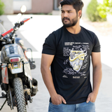 Metal Hearted - T-Shirt - Black