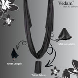 Premium Aerial Yoga hammock – Black