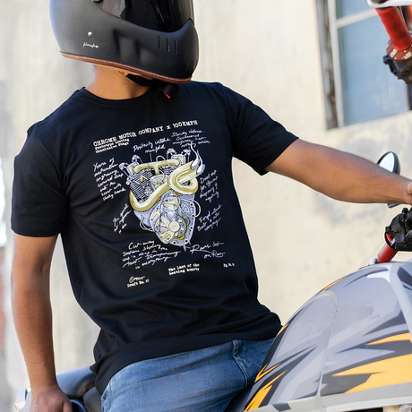 Metal Hearted - T-Shirt - Black | 100kmph