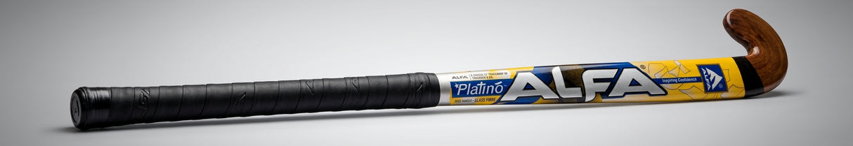 Alfa Platino Lefty (Sticker Finish) Wooden Hockey Stick - lifestyle