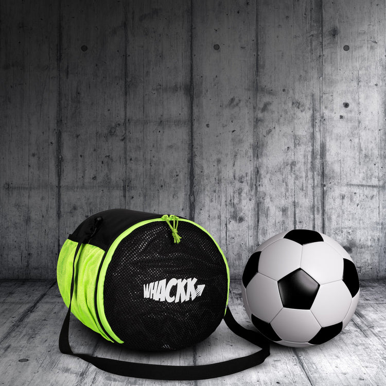 Kick Soccer Green Black Football Equipment Bags|Basketball Volleyball Bags |Adjustable Strap Backpack |Easy Access Pocket Mesh Bottle Holders | Ball Bag |Kitbag |Bag