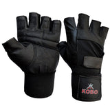 Kobo 3614 Gym Gloves with Wrist Support
