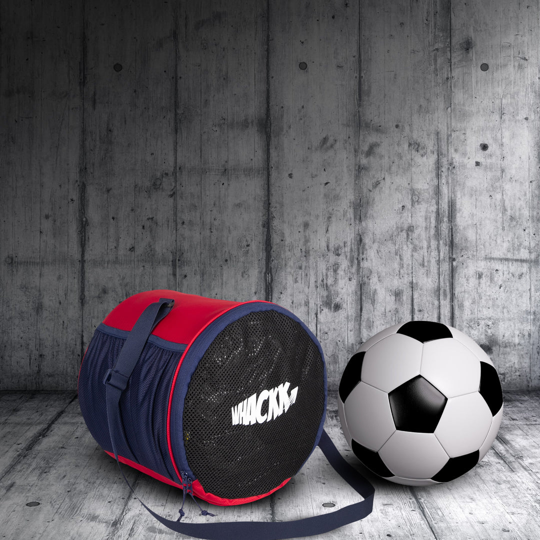 Kick Soccer Red Navy Football Equipment Bags|Basketball Volleyball Bags |Adjustable Strap Backpack |Easy Access Pocket Mesh Bottle Holders | Ball Bag |Kitbag |Bag