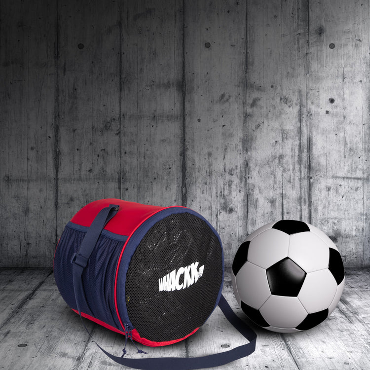 Kick Soccer Red Navy Football Equipment Bags|Basketball Volleyball Bags |Adjustable Strap Backpack |Easy Access Pocket Mesh Bottle Holders | Ball Bag |Kitbag |Bag