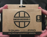 UNSQUASHABLE TOUR-TEC PRO PU Replacement Squash Grip - 6 Grip Pack - KIBI SPORTS