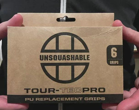 UNSQUASHABLE TOUR-TEC PRO PU Replacement Squash Grip - 6 Grip Pack - KIBI SPORTS