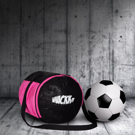 Kick Soccer Pink Black Football Equipment Bags|Basketball Volleyball Bags |Adjustable Strap Backpack |Easy Access Pocket Mesh Bottle Holders | Ball Bag |Kitbag |Bag