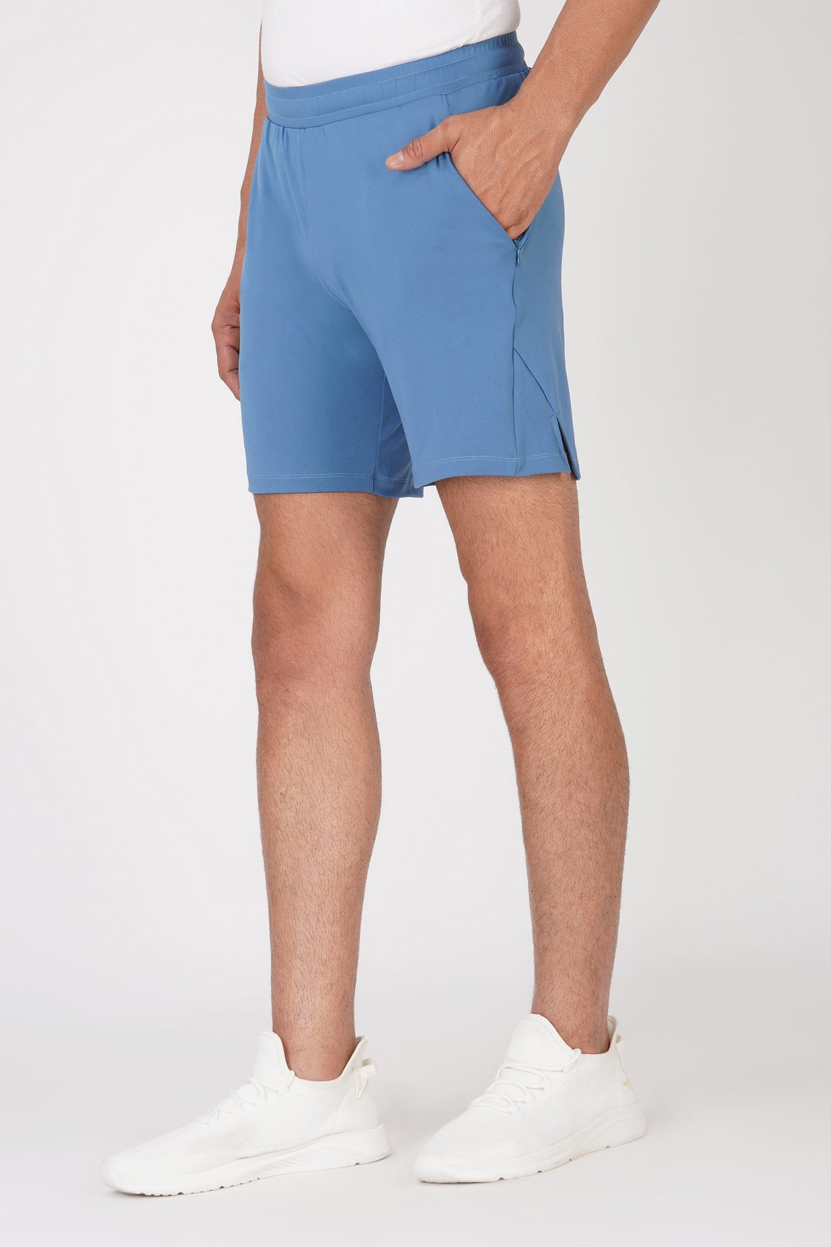 Blue Men Relaxed Fit Shorts