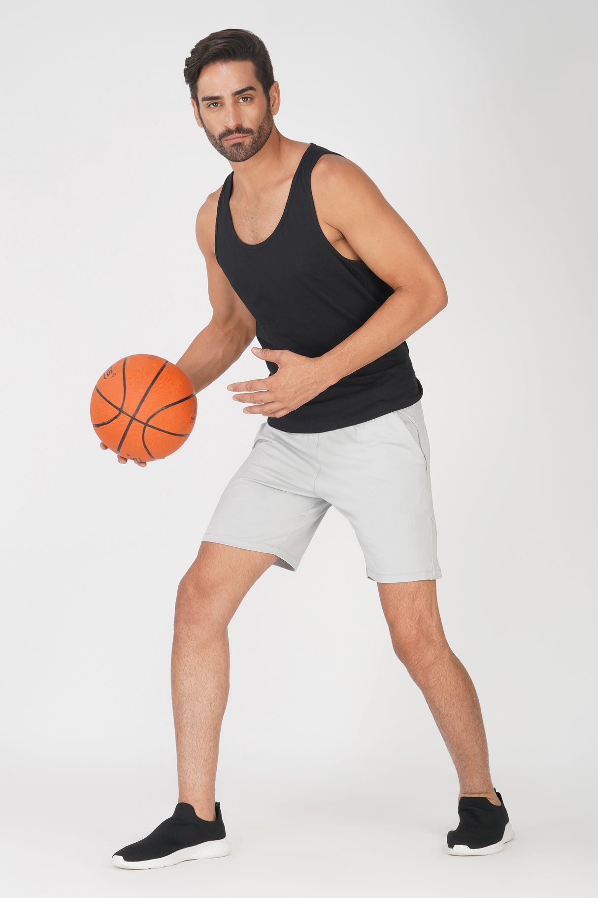 Grey Relaxed Fit Shorts