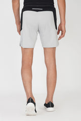 Men Rapid Dry Running Grey Shorts