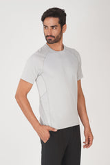 Men Grey LightMesh Reflective Tshirt