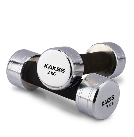 KAKSS Steel Dumbbell Set Of 2pc (Proudly Made In India) | Kakss Exporters (Kakss Fitness)