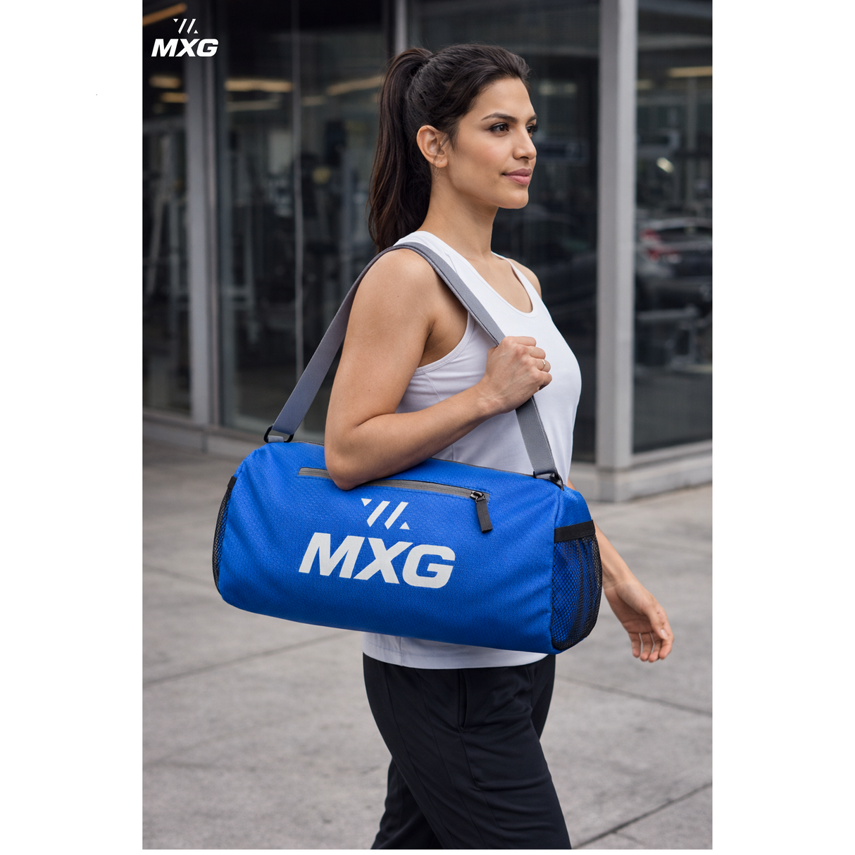 MXG FitGo X 20L Gym Bag for Men & Women | Durable Polyester Duffle Bag for Gym, Workout, Sports & Travel - Image 7 | KIBI SPORTS