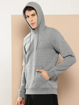 GREY  FLEECE HOODIE