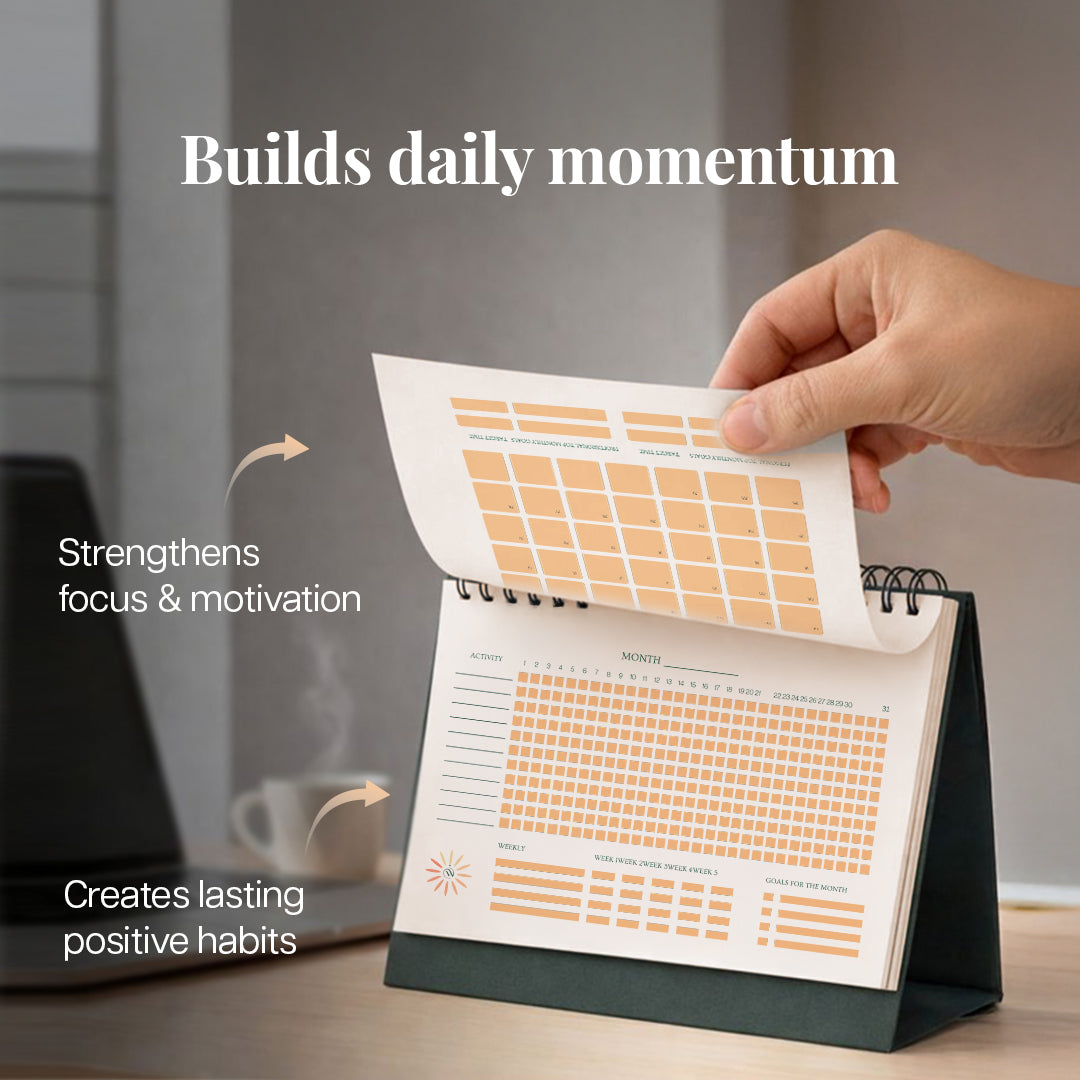 Mindful Living Combo | Affirmation Calendar & Habit Tracker