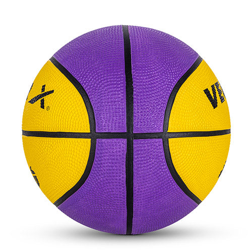 Vector X 8 Panel Speed Rubber Moulded Indoor/Outdoor Basketball with Butyl Bladder (Suitable for Practice/Match/Training) + Free Air Needle