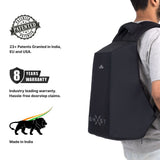 Ghost X Premium Smooth : Hard Shell Anti-Theft 25 Liters laptop Backpack with Water-Resistant Fabric