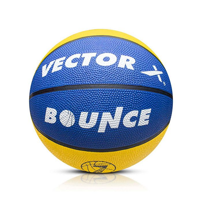 Vector X Bounce Rubber Moulded Basketball with Free Air Needle (Size-7)