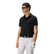 J Lindeberg Men's Tour Tech Slim Fit Golf Polo - Black