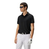 J Lindeberg Men's Tour Tech Slim Fit Golf Polo - Black