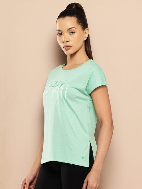 Alcis Women's Yoga Tee with Back Mesh Panel