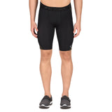 Nylon DC Curve Compression Shorts and Half Tights For Men (BLACK/GREEN)