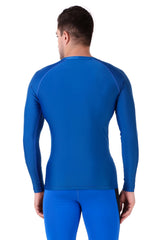 Men's Polyester Compression Tshirt Full Sleeve (Royal Blue)