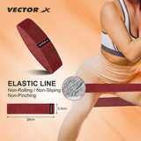 Vector X Fabric Resistance Band -Loop Band for Exercise Hip Band for Hip, Legs, Stretching, Toning Workout. Mini Loop Booty Bands for Glutes, Squats Exercise Usable in-Home & Gym