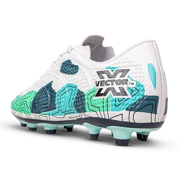 Vector X Breeze Pro Soccer Studs Fully Embossed Synthetic Upper|Double Colour TPU sole Football Shoes For Men