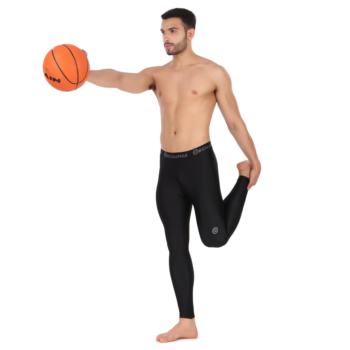 Recharge Polyester Compression Pant (Black)