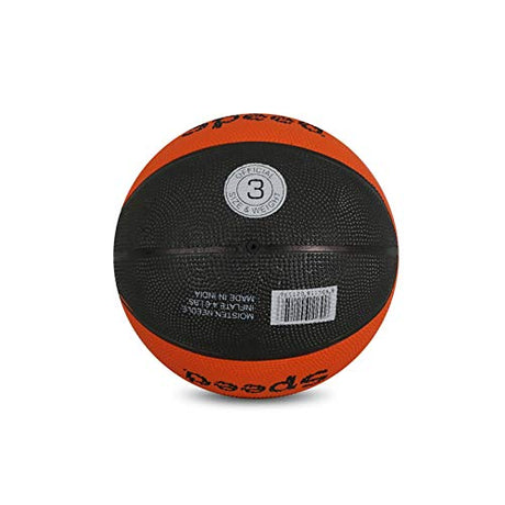 Vector X 8 Panel Speed Rubber Moulded Indoor/Outdoor Basketball with Butyl Bladder (Suitable for Practice/Match/Training) + Free Air Needle