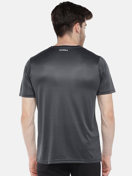 Sports T Shirt 1801 Round Neck Half SL & Jaldi Dri Grey