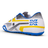 Vector X Rapid 2.0 Series 3D Texture Upper with Double Colour TPU Sole| Unique Design|Comfortable| Football Soccer Court Studs|Futsal Shoe| Ideal for Synthetic Turf & Hard Ground|Men, Youth, Boys
