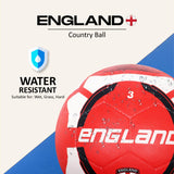 VECTOR X England Rubber moulded Football -(Pack of 1, Red, White)