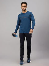 Vector X Mens Full Sleeve Round Neck Jersey/ t-shirt For Fitness Training (Silver, XXL)