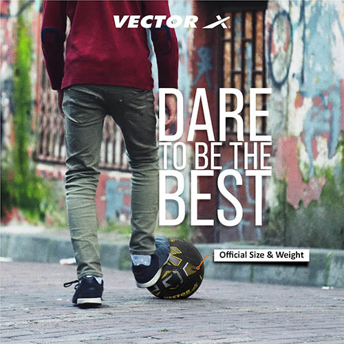 Vector X Street Mania 32 Panel Rubberised Material with Latex Bladder Hand Stitched Indoor/Outdoor Water-Resistant Match, Training Football + Pump , For Men Adults 15+ Years Boys Size 5