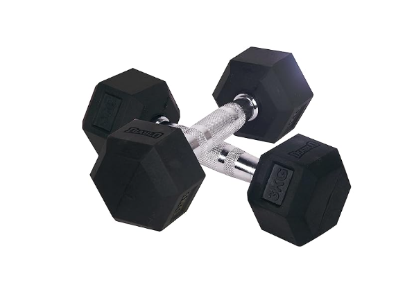Diablo Hex Rubber Coated Hexagonal Dumbbells | Kibi Sports