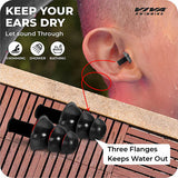 Viva Swimming Combo 614 Senior Kit- Swim Goggles, Caps and Ear plug Combo Set With Case Set- Silicone Non-Slip Material, Anti-Fog, UV Protection For Adults, Boys, Men