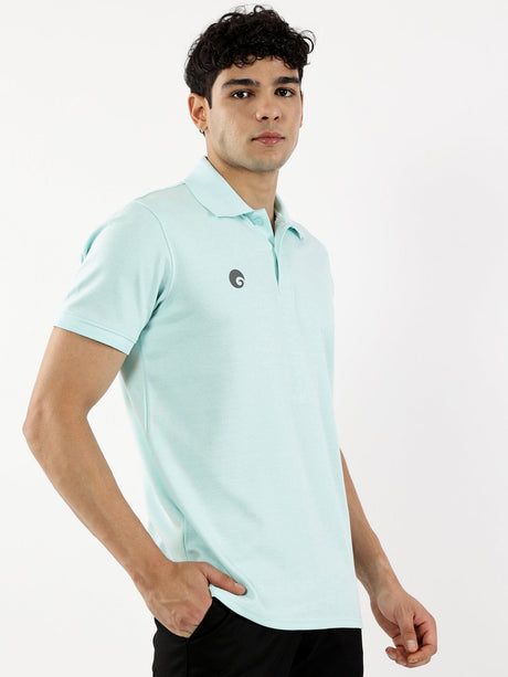 Flex Polo T-shirts Mint Green | Omtex