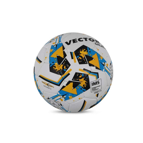 Vector X 32 Panel Galactica Rubber Thermo Fused IMS & FIFA Approved Indoor/Outdoor Futsal Football with Butyl Bladder, Multicolor, Size 4, Suitable for Match and Training for Adut and Kids 10-14 Years
