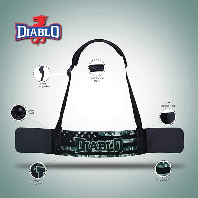 Diablo Muscle Arms Bicep Builder Arm Blaster Fitness Padded Strap | Kibi Sports