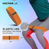 Vector X Fabric Resistance Band -Loop Band for Exercise Hip Band for Hip, Legs, Stretching, Toning Workout. Mini Loop Booty Bands for Glutes, Squats Exercise Usable in-Home & Gym