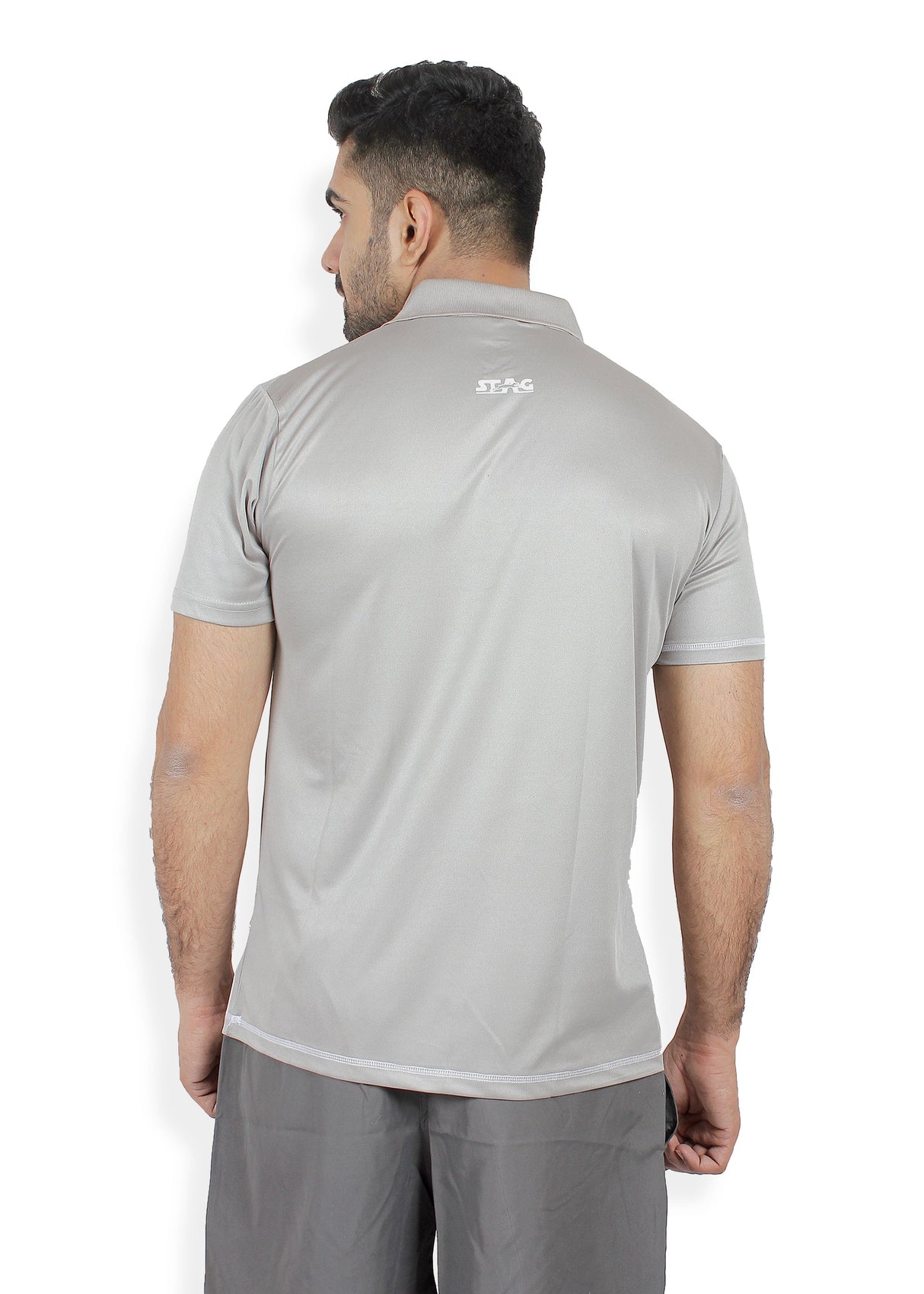 STAG GLOBAL Carbon  Men's Athletic Fit Polo T-Shirt | Solid Sportswear for Active & Casual Use