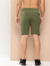 Alcis Men Olive Waffle Shorts
