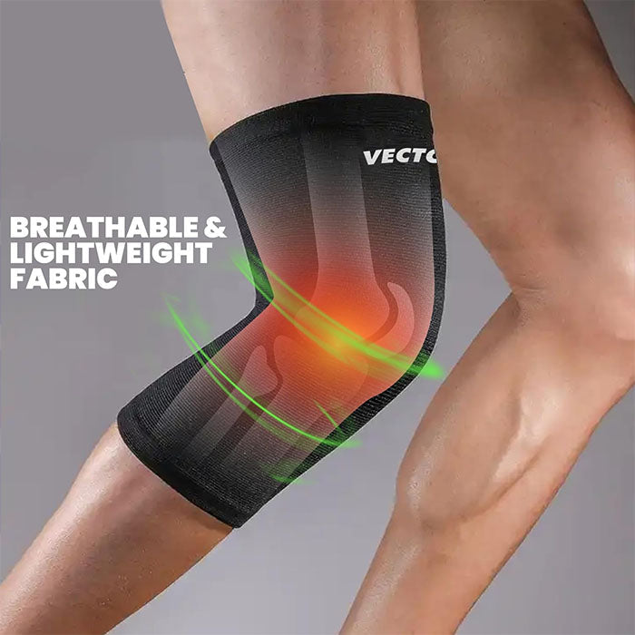 VECTOR X Proton Elastic Compression Knee Cap Knee Support/Brace Guard for Leg Pain Relief, Sports, Gym, Exercise, Running Jogging  for Men & Women Knee Support for Fitness, Powerlifting, Deadlift, squats Workout