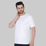 Vector X OMT-168 Mens Wear Polyester Solid Round Neck Half Sleeves T-shirt For Court Games, Cricket, Golf, Running, Training, Athletic Sports Moisture Wicking Tshirt