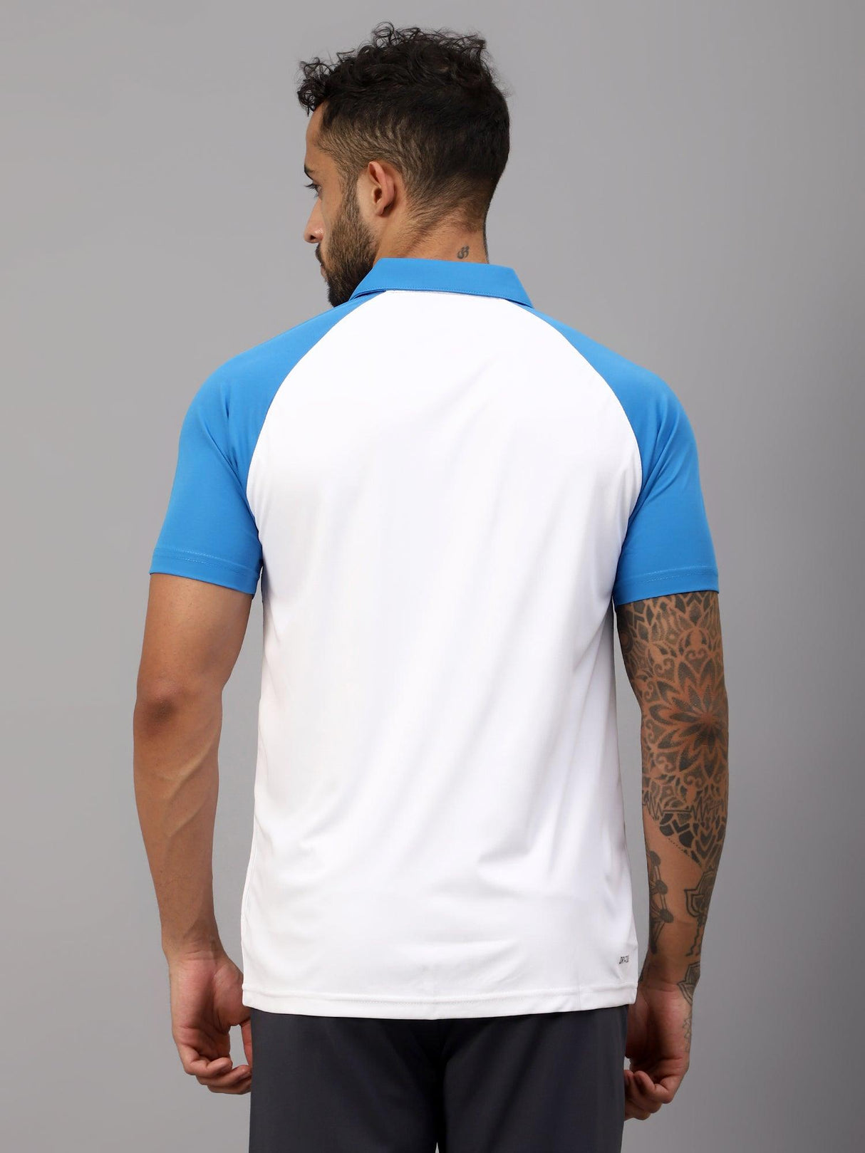 VECTOR X OMT-259 Mens Polo Collar Neck Colourblocked T-Shirt