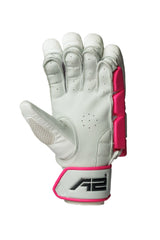 Cricket Batting Gloves - Pink & White