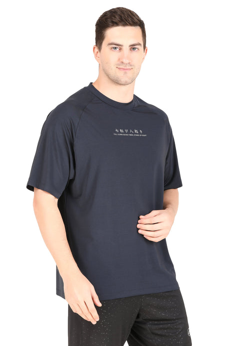 Men's Oversize Sportswear Tshirt (Navy Blue)